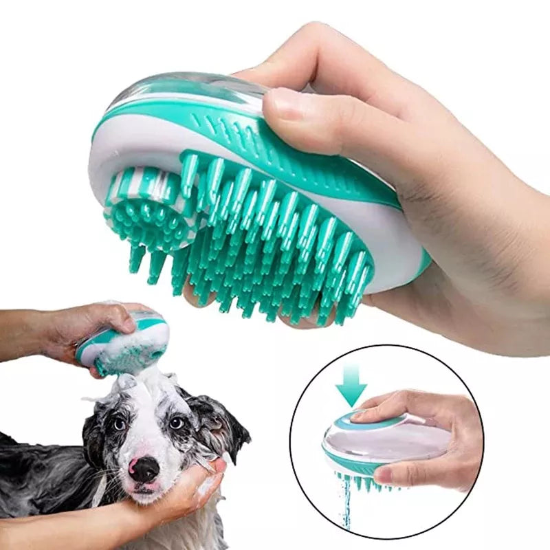 Pet Bath Brush 2-in-1 SPA Massage Soft Silicone