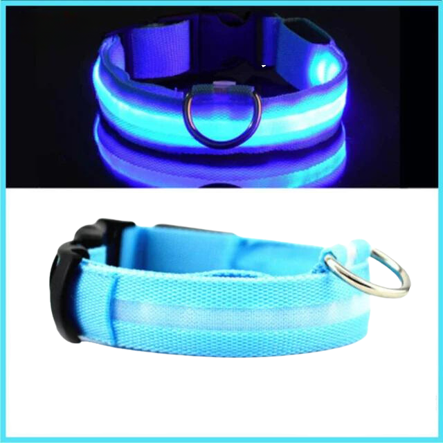 LED Pet Collar Adjustable Flashing Rechargea