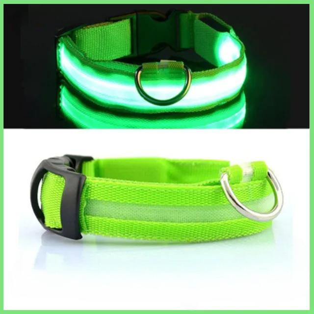 LED Pet Collar Adjustable Flashing Rechargea