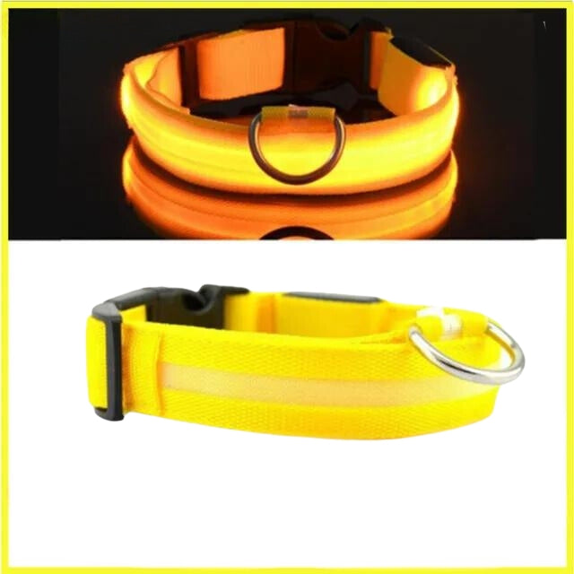 LED Pet Collar Adjustable Flashing Rechargea